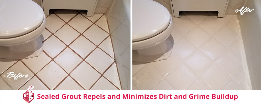 Sealed Grout Repels and Minimizes Dirt and Grime Buildup