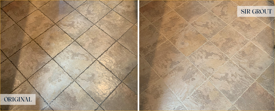 Floor Restored by Our Expert Tile and Grout Cleaners in The Villages, FL
