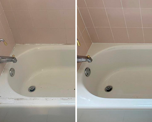 Tubshower Before and After Our Grout Sealing in Longwood, FL
