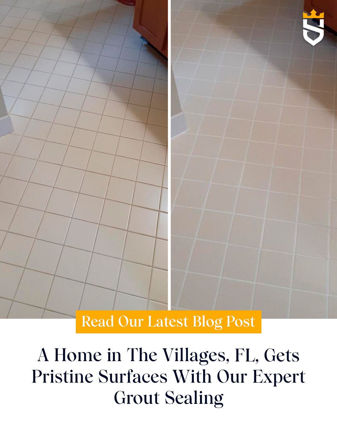 A Home in The Villages, FL, Gets Pristine Surfaces With Our Expert Grout Sealing
