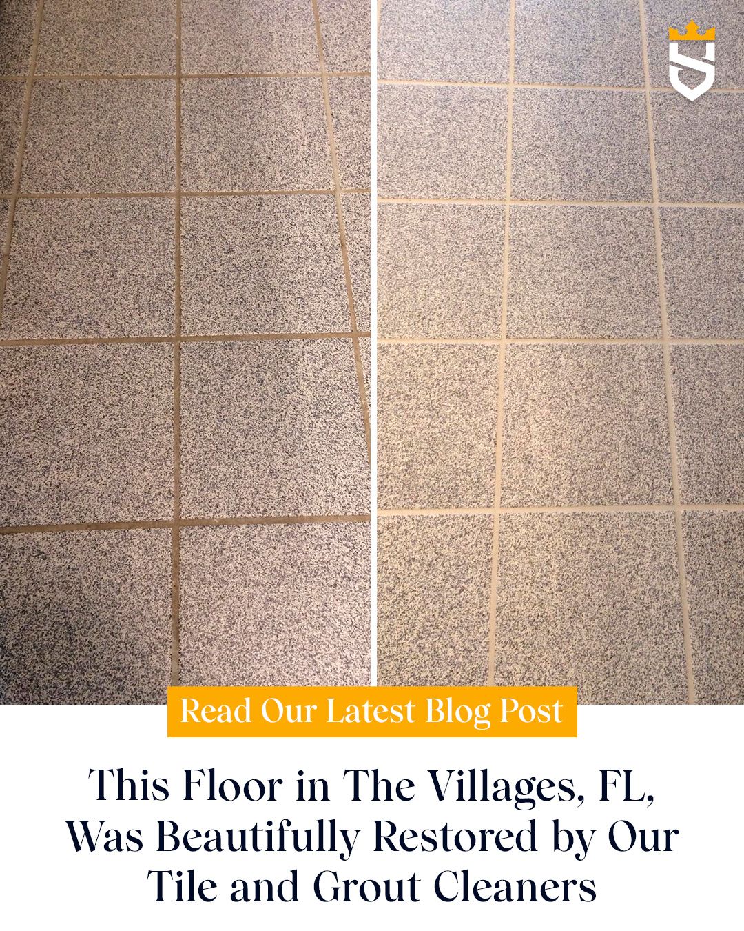 This Floor in The Villages, FL, Was Beautifully Restored by Our Tile and Grout Cleaners